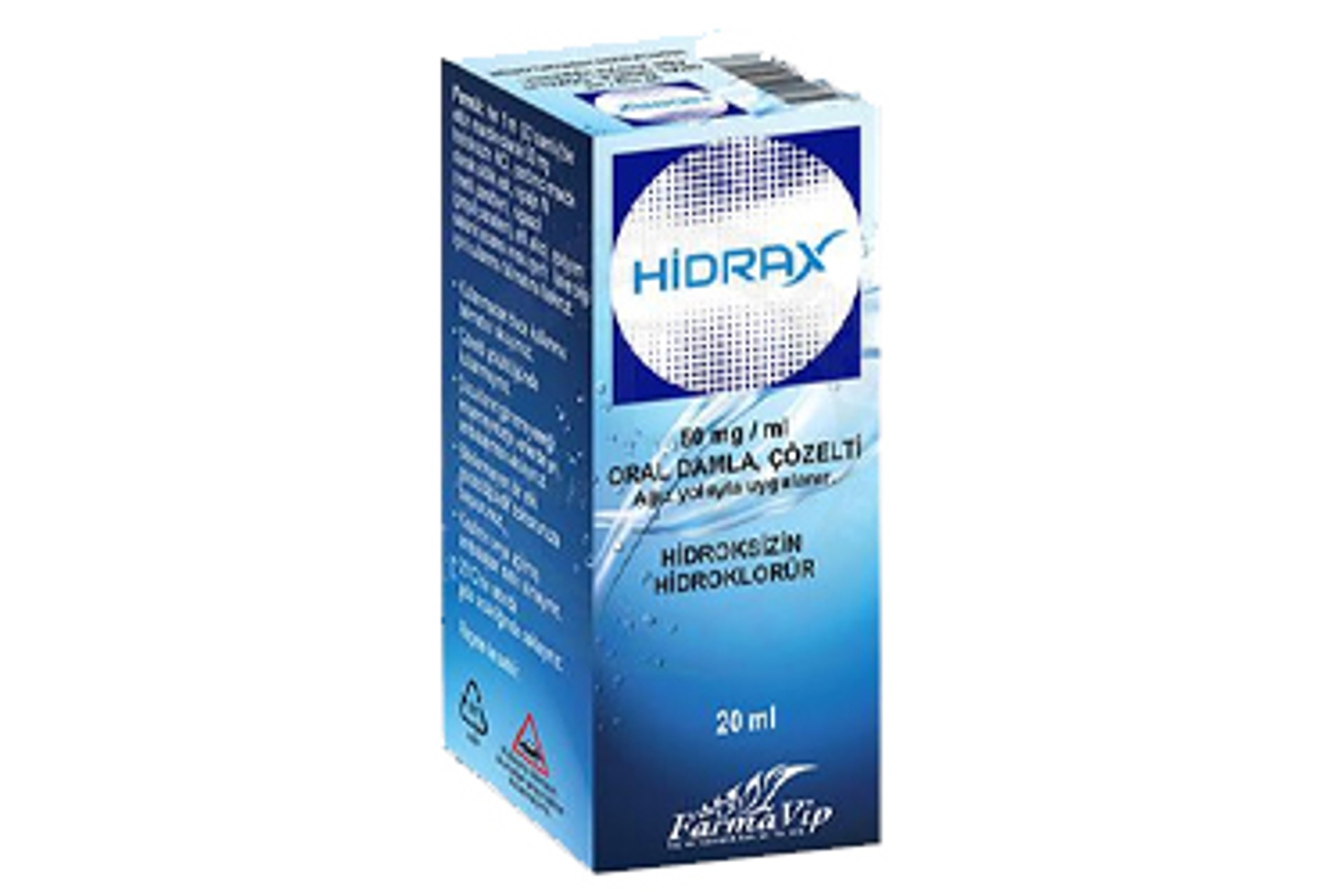 HIDRAX 50 MG/ML ORAL DAMLA, COZELTI (20 ML)